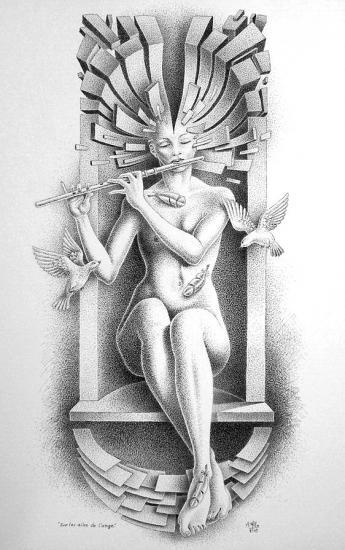 sur les ailes de l'ange