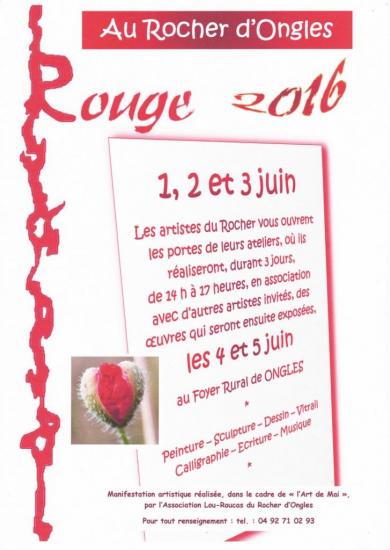 Rouge au Rocher d'Ongles